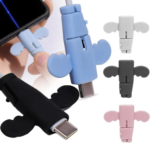 🪽 Winged Cable Protector – Cute, Clever & Built to Last (Pack of 5)