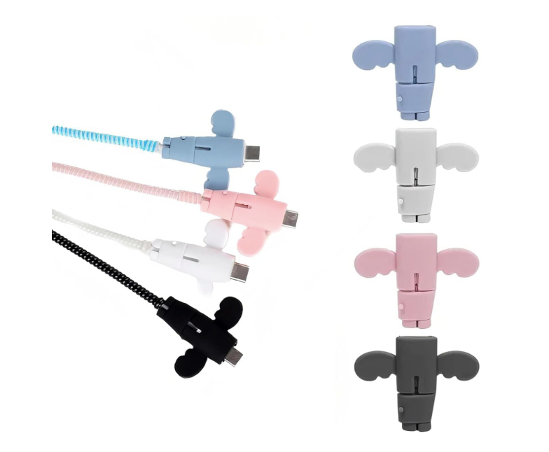 🪽 Winged Cable Protector – Cute, Clever & Built to Last (Pack of 5)