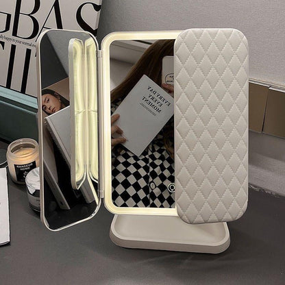 Tri-Fold LED Vanity Mirror