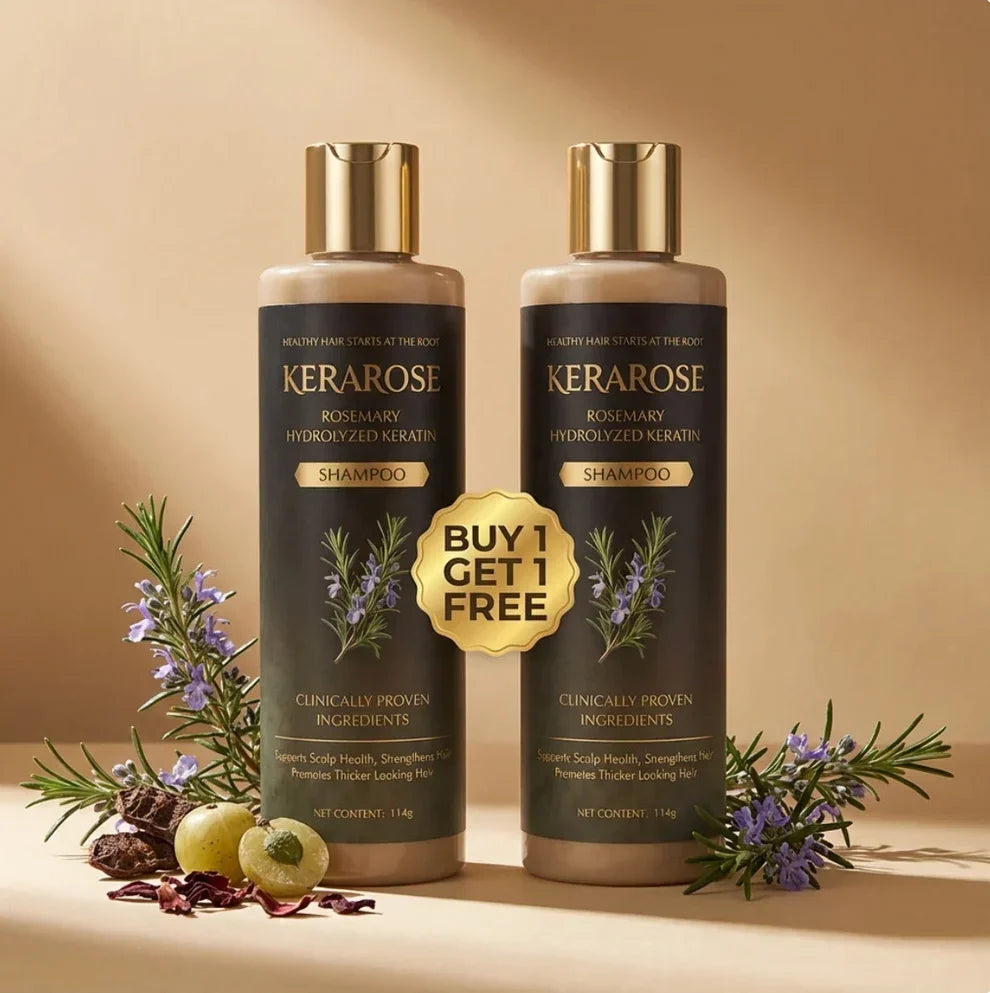 ✨ Kerarose Rosemary + Keratin Shampoo 🌿 | Salon-Like Strong & Voluminous Hair 💁‍♀️ | BUY 1 GET 1 FREE