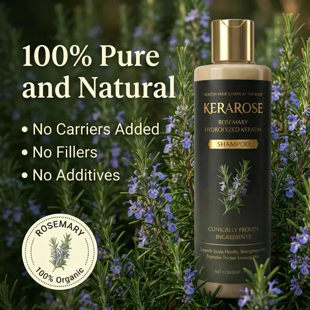 ✨ Kerarose Rosemary + Keratin Shampoo 🌿 | Salon-Like Strong & Voluminous Hair 💁‍♀️ | BUY 1 GET 1 FREE