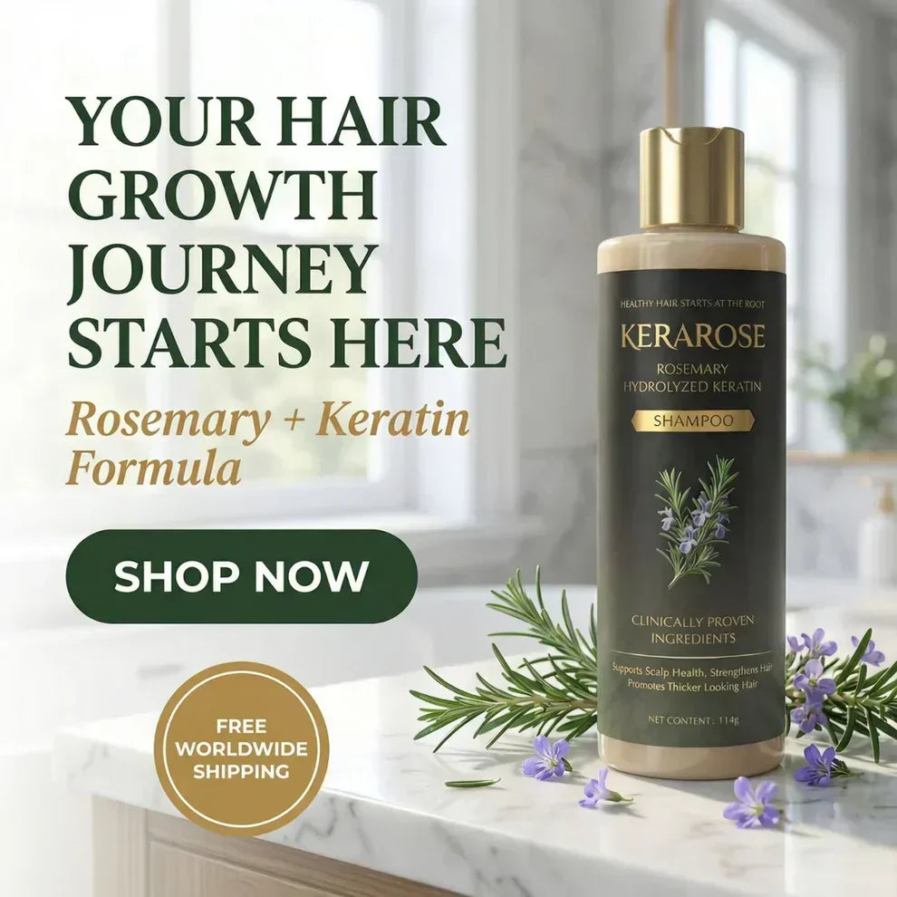 ✨ Kerarose Rosemary + Keratin Shampoo 🌿 | Salon-Like Strong & Voluminous Hair 💁‍♀️ | BUY 1 GET 1 FREE